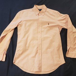 Ralph Lauren - medium pink LS custom fit button down